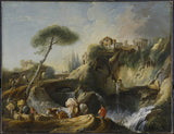 弗朗索瓦·布歇-蒂沃利景觀與灶神殿藝術印刷品美術複製品牆藝術 id-ah0pk01vp