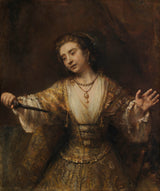 Rembrandt, van Rijn - 1664-lucretia-art-print-fine-art-reprodukčnej-wall-art-id-ah0px3bui