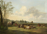 pieter-gerardus-van-os-1816-pokrajina-z-govedo-umetniški-tisk-likovna-reprodukcija-stenske-umetnosti-id-ah1sbplvq