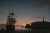 Fitz-Henry-lane 1851年，灯塔在卡姆登-迈因艺术印刷精美的艺术复制品-墙-艺术-id-ah3iyahif