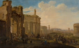 jacob-van-der-ulft-1671-army-advancing-it-roman-ruins-art-print-fine-art-reproduction-wall-art-id-ah438csly