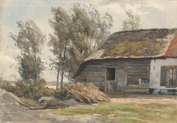 jan-willem-van-borselen-1835-boerenhofstede-with-barn-art-print-fine-art-reproduction-wall-art-id-ah4gkdk1n