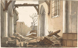 nicolaes-lodewick-penning-1809-crollata-torre-della-chiesa-in-s-gravenzande-5-maggio-1809-stampa-d'arte-riproduzione-d'arte-wall-art-id-ah5cjujlp