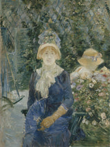 berthe-morisot-1883-女人在花园艺术打印精细艺术复制墙艺术id-ah5fh69zc