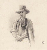 johan-daniel-koelman-1841-studie-af-en-mand-med-hat-og-en-frakke-over-hans-kunsttryk-fine-art-reproduction-wall-art-id-ah5hj6p0s