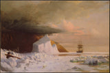 william-bradford-1871-en-arktisk-sommar-tråkig-genom-förpackningen-i-melville-bay-konsttryck-finkonst-reproduktion-väggkonst-id-ah631gybw