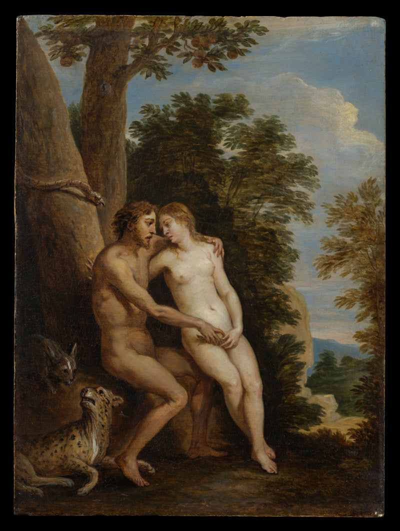david-teniers-the-younger-1650-adam-and-eve-in-paradise-art-print-fine-art-reproduction-wall-art-id-ah9igptm7