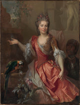 nicolas-de-largillierre-1696-portrait-of-a-woman-possibly-madame-claude-lambert-thorigny-marguerite-marie-bontemps-1668-1701-and-year-enslaved-servant-art-print-fine-art-reproduction-wall-art-id-ahbh4z52z