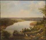 美國畫家 1850 年哈德遜河谷近哈德遜紐約藝術印刷美術複製品牆藝術 id-ahd8r5ufn
