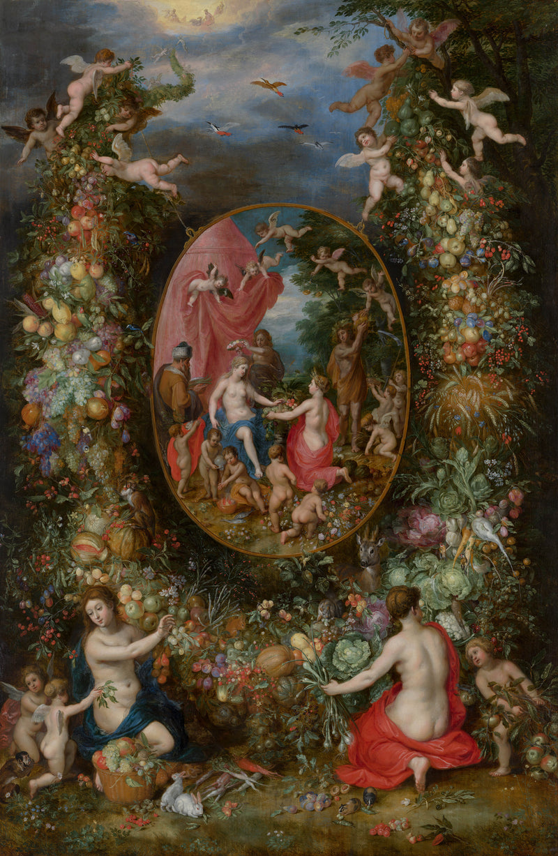 jan-brueghel-the-elder-1622-garland-of-fruit-surrounding-a-depiction-of-cybele-receiving-gifts-from-personifications-of-the-four-seasons-art-print-fine-art-reproduction-wall-art-id-ahdao921k