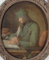 анонімний-1694-портрет-вольтера-1694-1778-у-своєму-дослідженні-мистецтво-друк-образотворче мистецтво-репродукція-настінне мистецтво