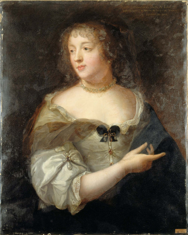 basile-lemeunier-1898-portrait-of-marie-de-rabutin-chantal-1626-1696-from-the-portrait-of-claude-lefebvre-art-print-fine-art-reproduction-wall-art