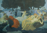 汉斯·蒂西1908年在爱的艺术印刷的喷泉上精美的艺术复制品墙上的艺术id ahe2elhw6