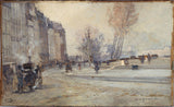 eugene-louis-gillot-1901-le-quai-des-grands-augustins-art-print-fine-art-reprodução-arte de parede