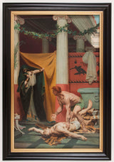 費爾南德·佩雷斯-1879-皇帝之死-康茂德-藝術印刷品-精美藝術-複製品-牆壁藝術