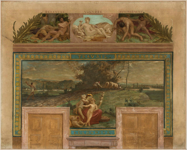 paul-milliet-1883-sketch-for-the-municipality-of-saint-maur-des-fosses-opposing-the-vices-virtues-work-fertility-art-print-fine-art-reproduction-wall-art