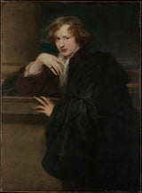 anthony-van-dyck-1620-självporträtt-konst-tryck-finkonst-reproduktion-väggkonst-id-ahhvadpii