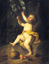 gerrit-van-honthorst-1632-dziecko-zrywanie-owoców-artystyczny-druk-dzieła-sztuki-reprodukcja-ścienna-sztuka-id-ahimohm75