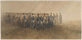 查爾斯-羅楚森-1860-打破荒原上的步兵營-藝術印刷品美術複製品牆藝術 id-ahj6kjfr7