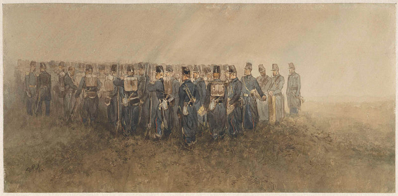 charles-rochussen-1860-break-an-infantry-battalion-on-the-heath-art-print-fine-art-reproduction-wall-art-id-ahj6kjfr7