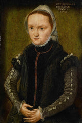 catharina-van-hemessen-1548-portræt-af-en-kvinde-formentlig-et-selvportræt-kunsttryk-fin-kunst-reproduktion-vægkunst-id-ahjwhi3ol