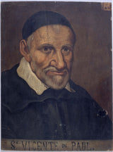 anonimo-1660-ritratto-di-st-vincent-de-paul-1581-1660-stampa-d'arte-riproduzione-d'arte-arte da parete