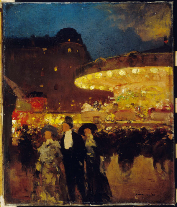 luigi-loir-1900-the-carousel-art-print-fine-art-reproduction-wall-art