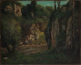 Gustave-Curbet-1873-the-hidden-Brook-art-print-fine-art-reproduction-wall-art-id-ahksulemc