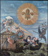 dubois-peintre-1791-행복의 희망-국가 예술-인쇄-미술-복제-벽 예술