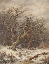 remigius-adrianus-van-haanen-1883-winterlandskap-winterwald-kuns-druk-fyn-kuns-reproduksie-muurkuns-id-ahlwkoc5b
