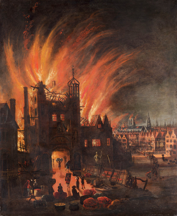 anonymous-1670-the-great-fire-of-london-with-ludgate-and-old-st-pauls-art-print-fine-art-reproduction-wall-art-id-ahm7qdvkd