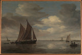 salomon-van-ruysdael-1660-łodzie-rybackie-na-rzece-druk-reprodukcja-dzieł sztuki-sztuka-ścienna-id-ahpyj6cwx