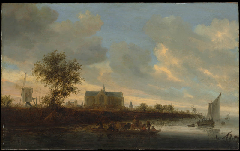 salomon-van-ruysdael-view-of-the-town-of-alkmaar-art-print-fine-art-reproduction-wall-art-id-ahqw9od6r