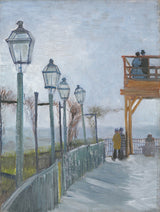 Vincent-van-gogh-1887-terrasse-og-observasjons-dekk-på-Moulin-de-Blüte-finne-montmartre-art-print-kunst--gjengivelse-vegg-art-id-ahr0qf50j