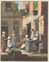 christina-chalon-1758-grupp-folk-framför-ett-hus-konsttryck-finkonst-reproduktion-väggkonst-id-ahsvg22m3