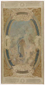 dit-georges-picard-georges-picard-1890-esboço-para-lobau-galeria-da-prefeitura-de-paris-o-dia-arte-impressão-de-belas-artes-reprodução-arte de parede