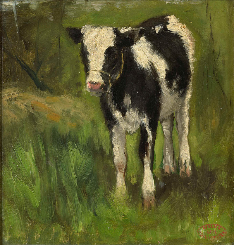 geo-poggenbeek-1873-calf-spotted-black-and-white-art-print-fine-art-reproduction-wall-art-id-ahu24n3zj