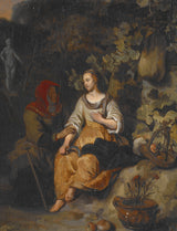 gerbrand-van-den-eeckhout-1669-vertumnus-en-pomona-kunstprint-fine-art-reproductie-muurkunst-id-ahuf1za7o