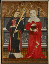 佩雷瓦尔-1400-圣斯蒂芬和圣玛丽抹大拉的艺术印刷品美术复制品墙艺术 id-ahvdauwm4