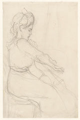 Jozef-Israels-1834-cello-playing-woman-art-print-fine-art-reprodukčnej-wall-art-id-ahvsh6gq3