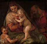 未知-1550-神圣家族与年轻的圣约翰艺术印刷品美术复制品墙艺术 ID ahwq16ire