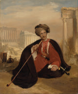 Andrew-Geddes-1817-Charles-Lenox-Cumming-bruce-in-tyrkisk-dress-art-print-fine-art-gjengivelse-vegg-art-id-ahwxoqcle