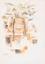 charles-demuth-1918-bermuda-kuće-viđene kroz stabla-umjetnost-tisak-likovna-reprodukcija-zid-umjetnost-id-ahyvhmcyn