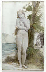 保罗·艾姆·雅克·鲍德丽1883年，妇女加冕艺术印刷精美的艺术复制品墙上艺术