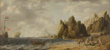 bonaventura-peeters-i-1635-isbjørnejagt-på-norges kyst-kunsttryk-fin-kunst-reproduktion-vægkunst-id-ai002kzva