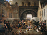 Constantinus-fidelio-coene-1823-a-collision-at-porte-de-hal-brussels-art-print-fine-art-reproduction-wall-art-id-ai3w8ou6x