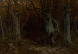 joseph-Wopfner-1875-Hansel e Gretel-art-print-fine-art-riproduzione-wall-art-id-ai4a15tes