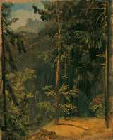 卡尔·布莱琴1833-森林-公路-树脂-艺术-印刷-精美的艺术复制品-墙-艺术-id-ai6hnts8k