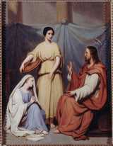 henry-scheffer-1841-jesus-to-martha-và-mary-nghệ thuật in-mỹ thuật-sản xuất-tường-nghệ thuật
