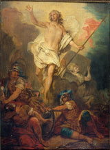 Ніколас-Бертин-1730-Воскресіння-Христа-мистецтво-друк-образотворче мистецтво-репродукція-настінне мистецтво